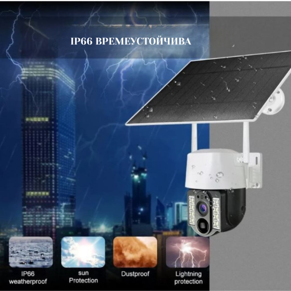 Соларна 4G Wi-Fi камера с много-платформена поддръжка и дистанционен достъп