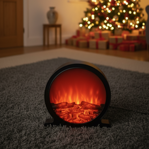 Кръгла декоративна Led камина 2