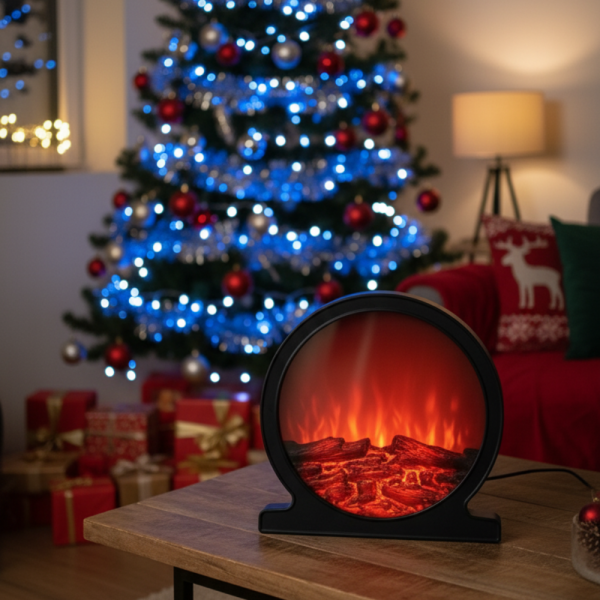 Кръгла декоративна Led камина