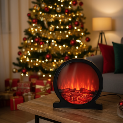 Кръгла декоративна Led камина