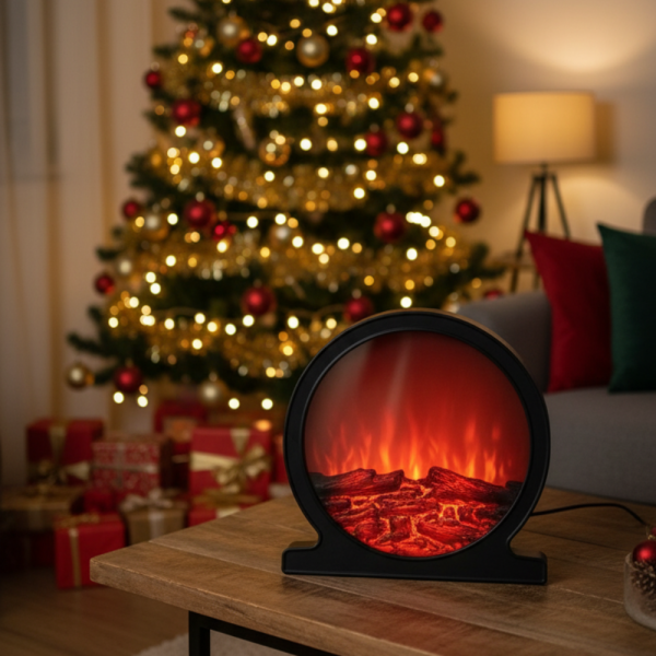 Кръгла декоративна Led камина 1