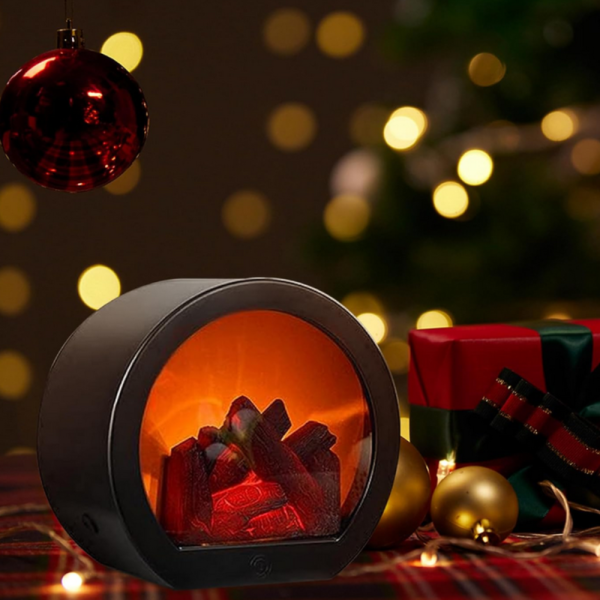 LED декоративна мини  камина с имитация на пламък 3