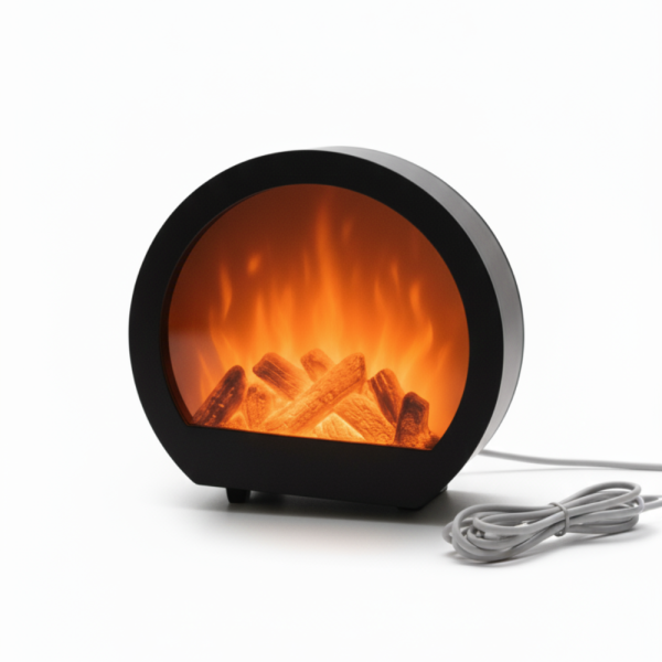 LED декоративна мини  камина с имитация на пламък 6