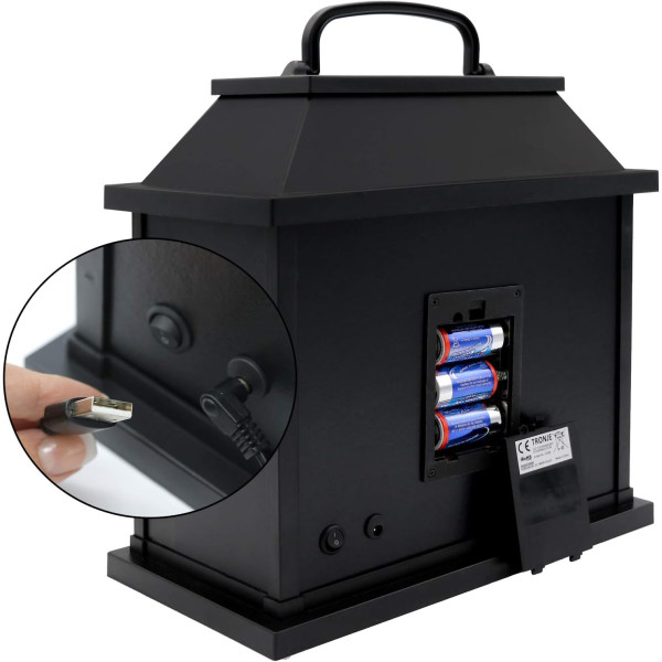 Декоративен LED фенер - камина 6