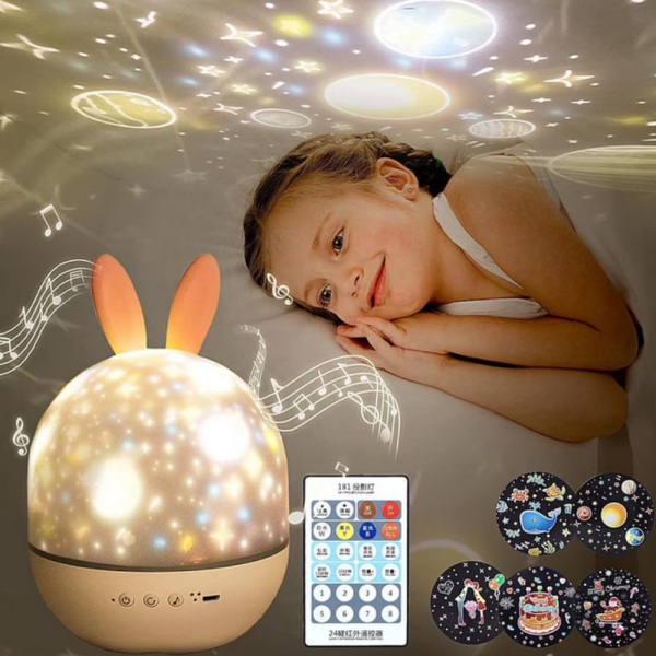 Очарователна нощна лампа и проектор 2 в 1 1