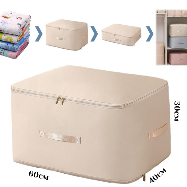 Компресионна чанта с цип за съхранение на обемни текстили Compressed Cotton Quilt Bag - повече място в гардероба
