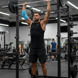 Удобен и дишащ еластичен бинт за облекчаване на болки и натоварвания в лакътя Elbow Support