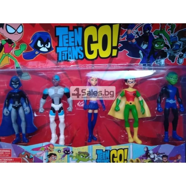 TEEN TITANS GO Фигурки играчки , 5бр в комплект WJ77