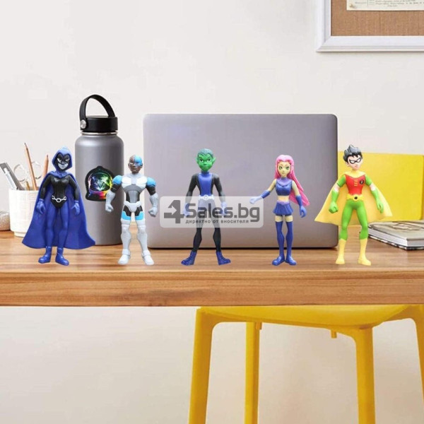 TEEN TITANS GO Фигурки играчки , 5бр в комплект WJ77