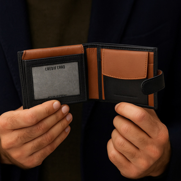 Портфейл от естествена кожа NAKISA