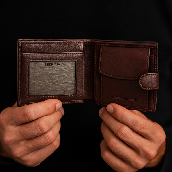 Портфейл от естествена кожа NAKISA 3