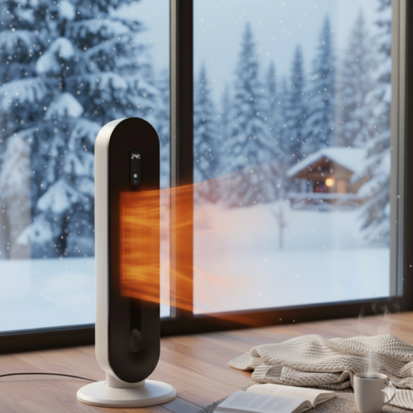 Hotvex Tower Heater – Вертикалният отоплител, който стопля дома ти за минути, без излишен разход на ток 1