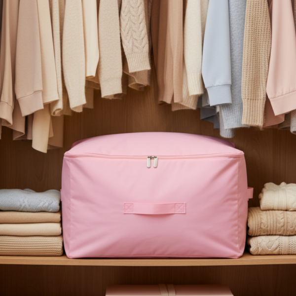 Компресионна чанта с цип за съхранение на обемни текстили Compressed Cotton Quilt Bag - повече място в гардероба 3