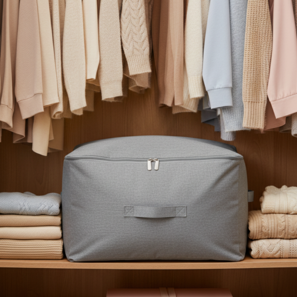 Компресионна чанта с цип за съхранение на обемни текстили Compressed Cotton Quilt Bag - повече място в гардероба