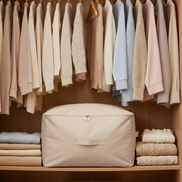 Компресионна чанта с цип за съхранение на обемни текстили Compressed Cotton Quilt Bag - повече място в гардероба 1