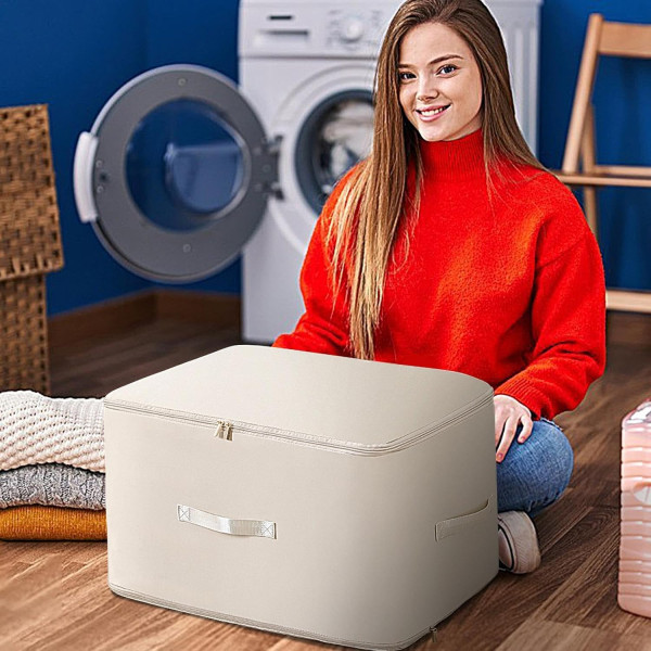 Компресионна чанта с цип за съхранение на обемни текстили Compressed Cotton Quilt Bag - повече място в гардероба 13