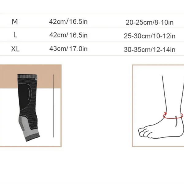 Компресионен чорап за прасец и глезен JINGBA JB-7008 – стабилност, комфорт и облекчение при умора и подуване