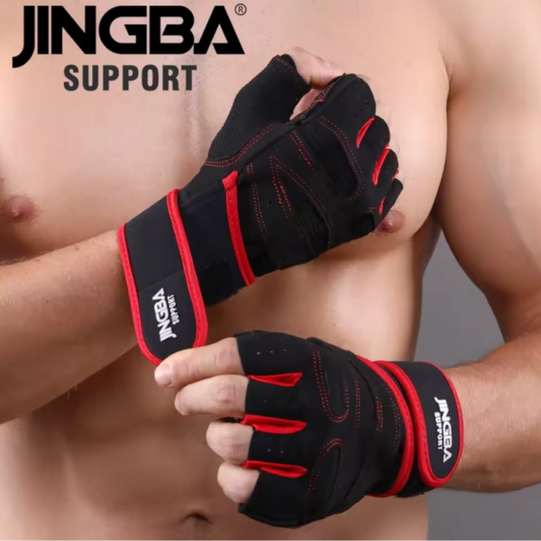 Антиплъзгащи спортни ръкавици  Jingba JB-4001 Fitness Gloves