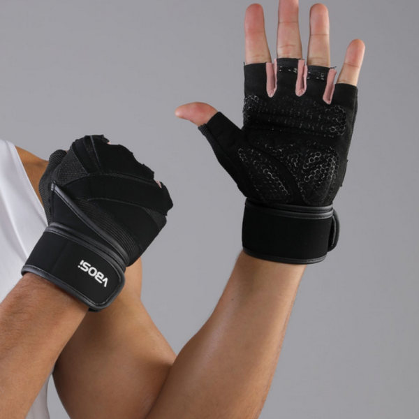 Ръкавици със стабилна опора на китката Vbosi NO:4016B Fitness Gloves - стабилен хват и защита на дланите 1