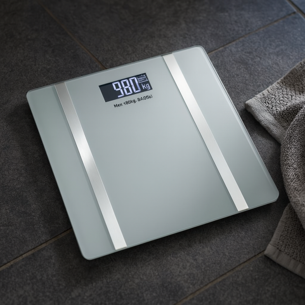 Дигитален кантар за тегло Rosberg R51650I, с Bluetooth, LCD екран, до 180кг