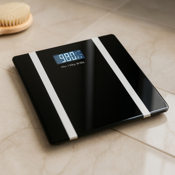 Дигитален кантар за тегло Rosberg R51650I, с Bluetooth, LCD екран, до 180кг