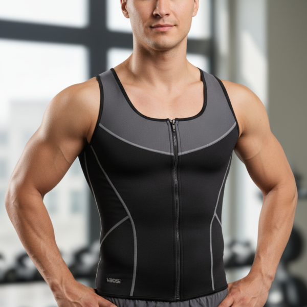 Оформящо спортно облекло за мъже със сауна ефект 1