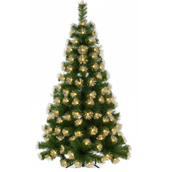 Коледна елха с вградени светлини - магията на Коледа