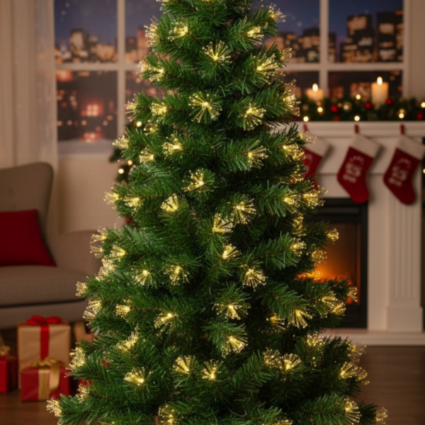 Коледна елха с вградени светлини - магията на Коледа 6