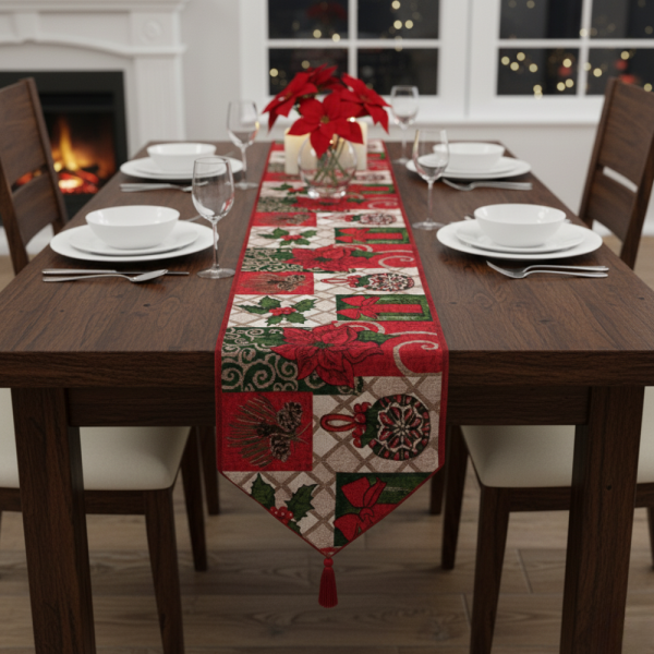 Коледна покривка за маса - идеалната празнична декорация 1