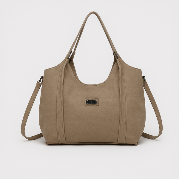 Дамска чанта от еко велур и кожа – елегантен и практичен модел (бордо) 15