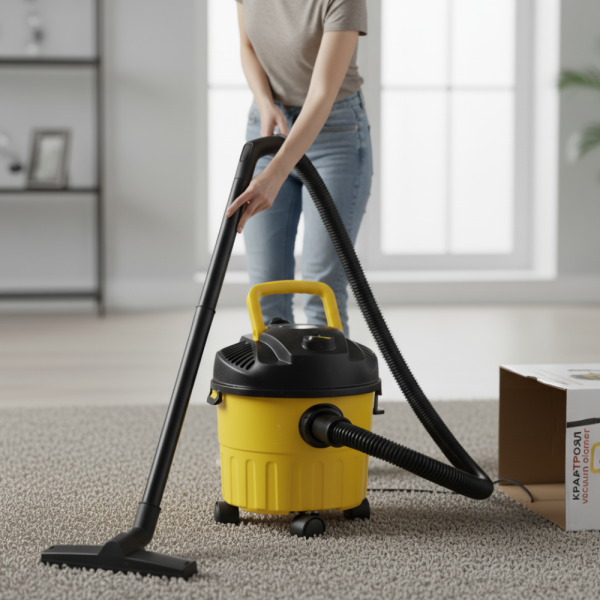 Мощна прахосмукачка за сухо и мокро почистване с 10L контейнер 3201