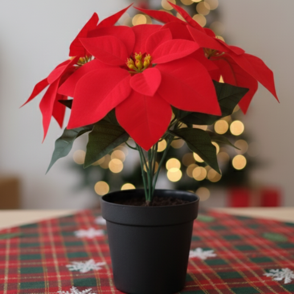 Вечна празнична Коледна звезда – реалистична украса 1