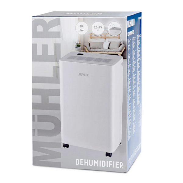 Влагоуловител Muhler MHD-10T25 – 10L/24h с йонизатор и карбонов филтър