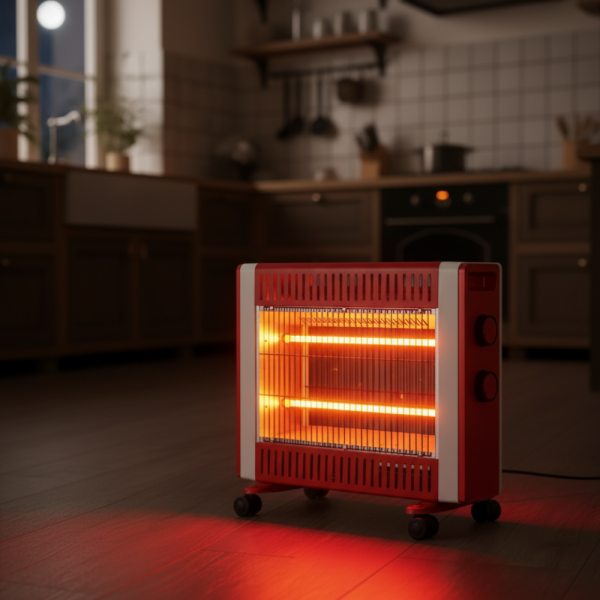 Кварцов отоплител Termomax TR415,1500W с 2 степени и мобилни колелца – бързо и безопасно затопляне