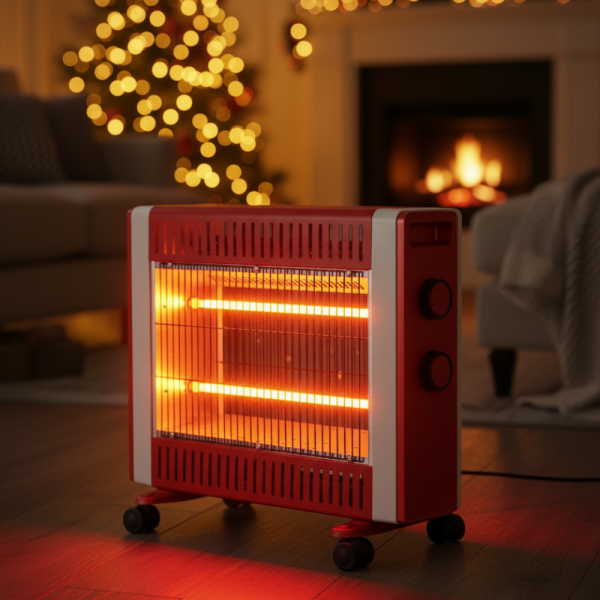 Кварцов отоплител Termomax TR415,1500W с 2 степени и мобилни колелца – бързо и безопасно затопляне 1