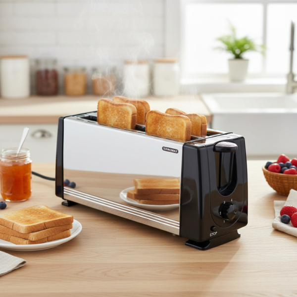 Тостер за 4 филии Termomax TX401S, 1200W, метален 2