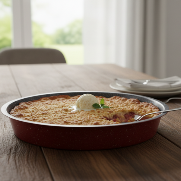 Премиум  кръгла тава с мраморно покритие – идеална за сладкиши и печени ястия 551222RR24/ 28/ 32