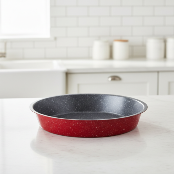 Премиум  кръгла тава с мраморно покритие – идеална за сладкиши и печени ястия 551222RR24/ 28/ 32