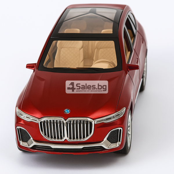 Метална количка 1:24 с реалистични светлини, звуци и дим