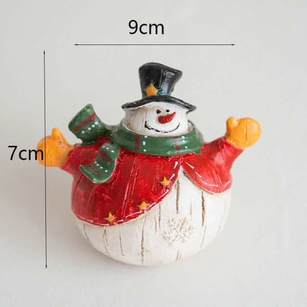 Коледни снежни човечета от полирезин – малка фигурка, идеална коледна украса за всеки дом