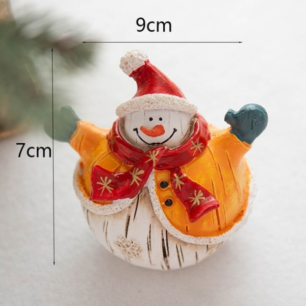 Коледни снежни човечета от полирезин – малка фигурка, идеална коледна украса за всеки дом 7