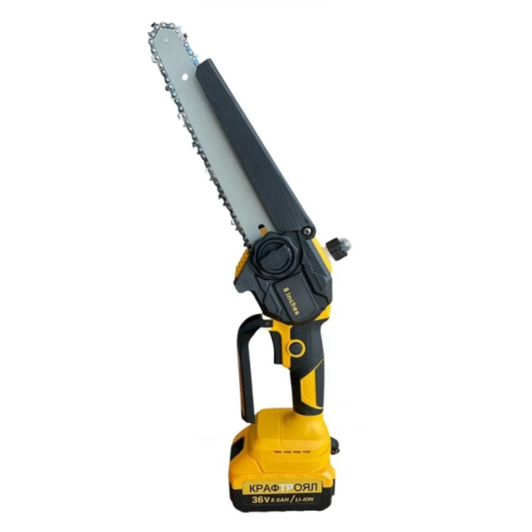 Акумулаторна Резачка 36V 8Ah с Шина 15 см – Трион с Автоматично Смазване и 2 Вериги 3167 5