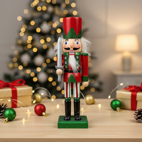 Коледна дървена фигурка Лешникотрошач – Перфектния вълшебен декор 1