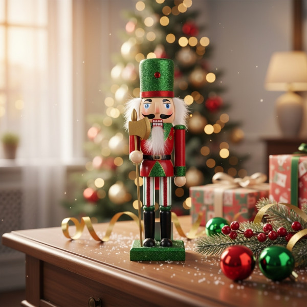 Коледна дървена фигурка Лешникотрошач – Перфектния вълшебен декор 3