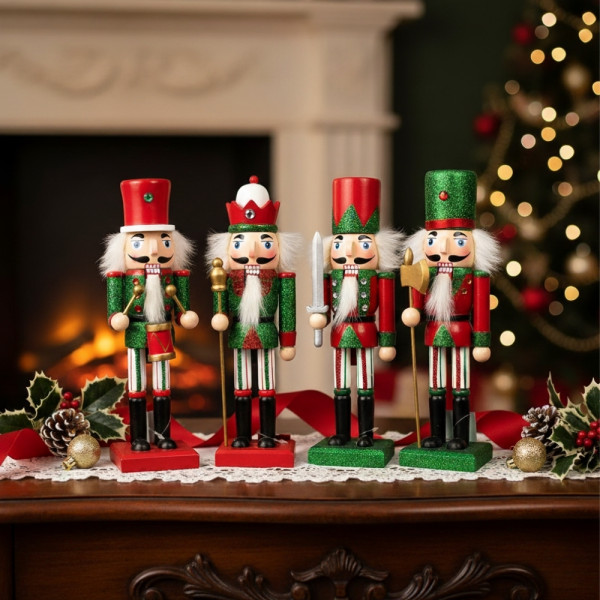 Коледна дървена фигурка Лешникотрошач – Перфектния вълшебен декор 5