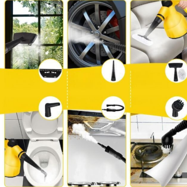 Мултифункционална ръчна парочистачка – 1000W пара за дълбоко почистване 6