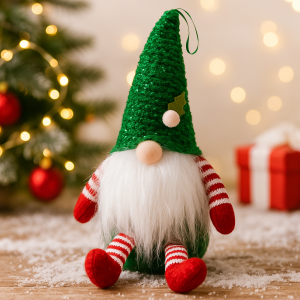 Коледна играчка джудже – Перфектна украса за елха и дом 1