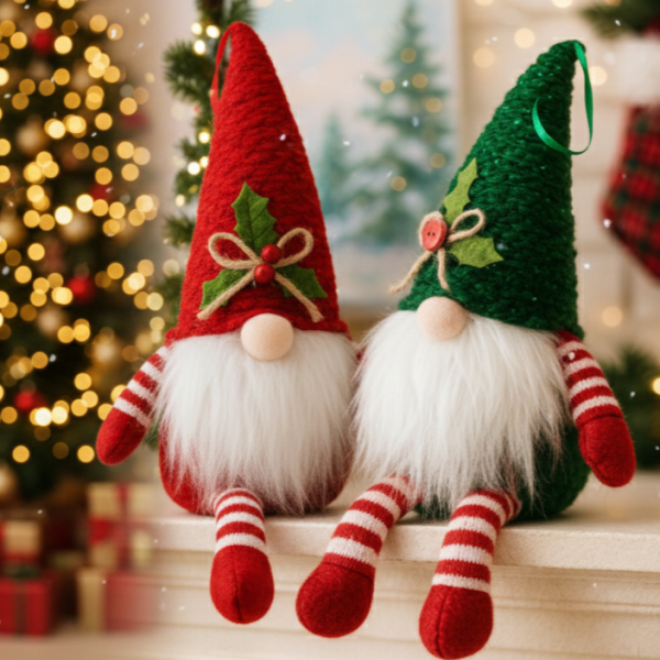 Коледна играчка джудже – Перфектна украса за елха и дом