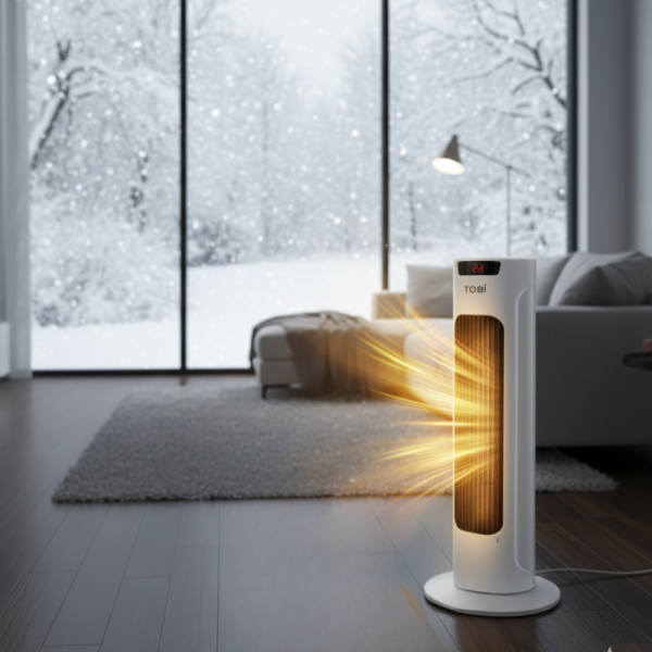 Вертикален керамичен отоплител с дистанционно и защита от прегряване 1