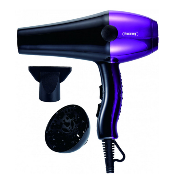 Сешоар Rosberg 2000W с дифузер – Бързо сушене, повече обем и пълен контрол всеки ден 5R51100SDC/DP/DR 5